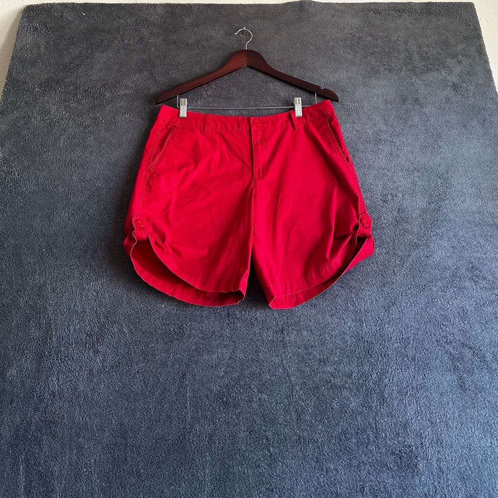 Liz Claiborne Red Casual Shorts Women’s Sz 10 - Picture 10 of 12